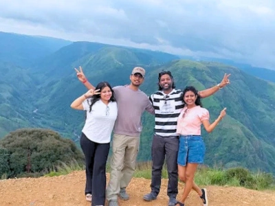 Travellers on a Supriya Travels sightseeing trip in Meghalaya